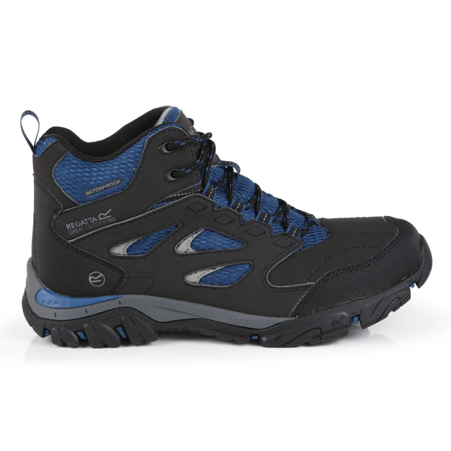 Regatta Womens/Ladies Holcombe IEP Mid Hiking Boots (Ash/Blue Opal) 2 Regatta Womens/Ladies Holcombe IEP Mid Hiking Boots (Ash/Blue Opal) - Image 2