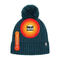 Ladies Winter Knitted Ribbed Thermal Cable Beanie Pom Pom Hat -Hiking Shop k01d1f07f1f1215d879ca5b05cc9e6b59