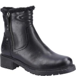 Cotswold Womens/Ladies Gloucester Leather Ankle Boots (Black)