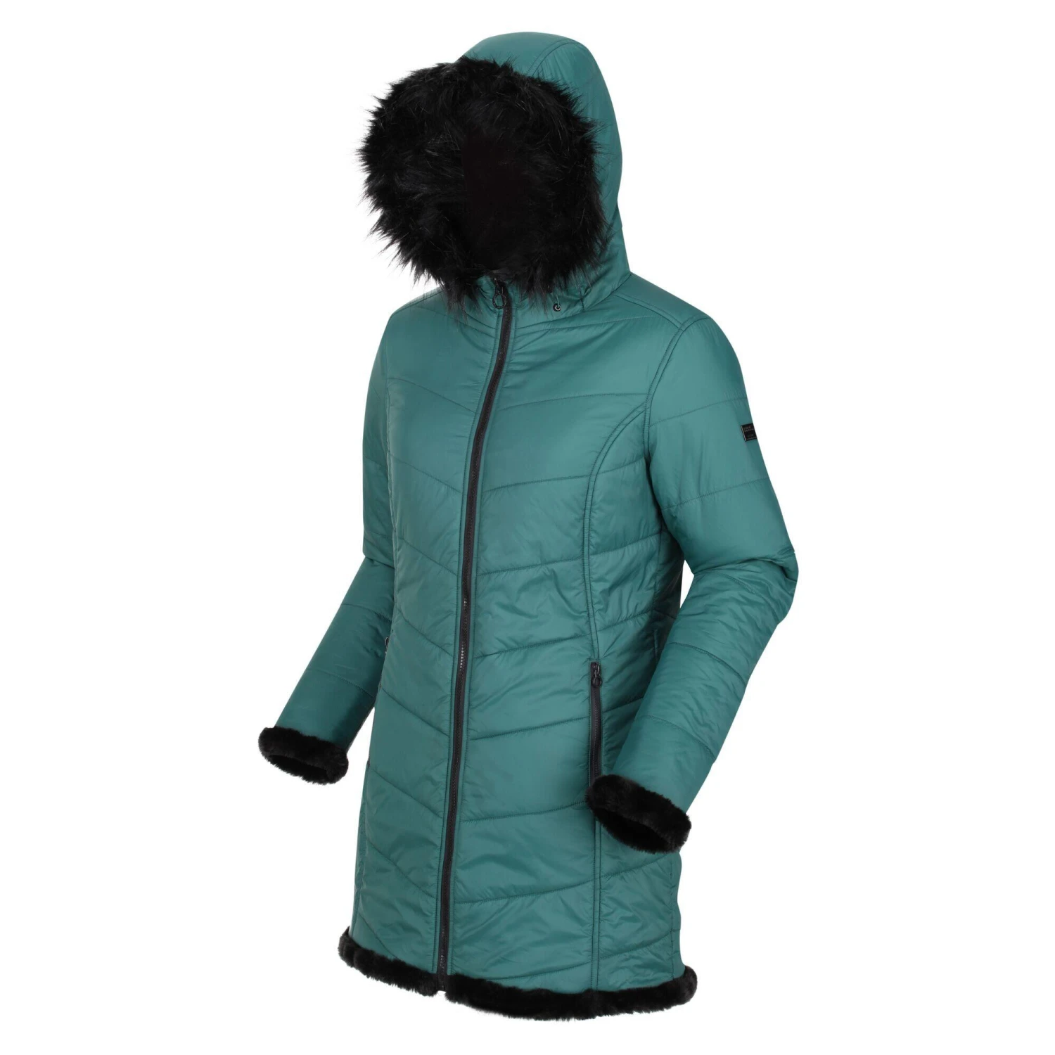 Regatta Womens/Ladies Charlize Insulated Parka (Black) 14 Regatta Womens/Ladies Charlize Insulated Parka (Black) - Image 14