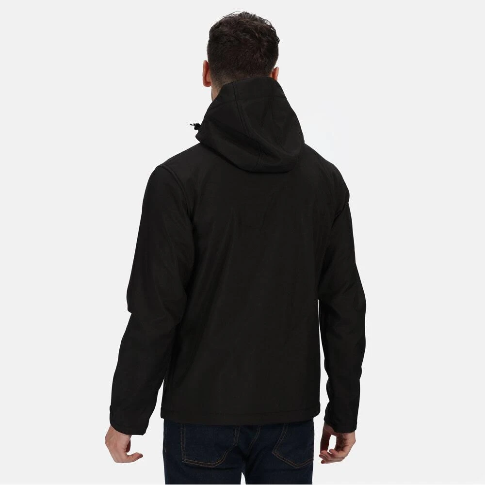 Regatta Mens Venturer Three Layer Soft Shell Jacket (Black) 4 Regatta Mens Venturer Three Layer Soft Shell Jacket (Black) - Image 4