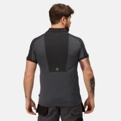 Regatta Mens Offensive Wicking Polo Shirt (Black) -Hiking Shop k0e4c5f4b73158d28aab5bc9315c536ab