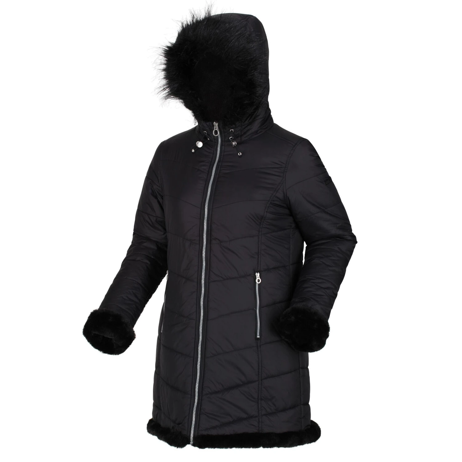 Regatta Womens/Ladies Charlize Insulated Parka (Black) 1 Regatta Womens/Ladies Charlize Insulated Parka (Black)