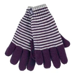 Ladies Striped Fleece Lined Knitted Warm Winter Thermal Gloves -Hiking Shop k130663a3262927c74bc5b5ac4c4f6a15