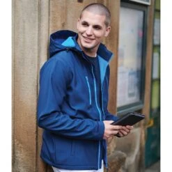 Regatta Mens Venturer Hooded Soft Shell Jacket (Black/Classic Red) -Hiking Shop k15470a0c07d6de8d395bf0b623a94df2