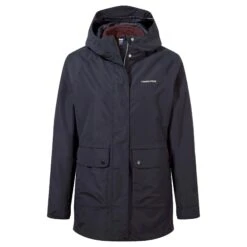 Craghoppers Womens/Ladies Denise Waterproof Jacket (Dark Navy/Deep Garnet)