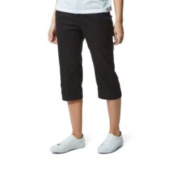 Craghoppers Womens/Ladies Kiwi Pro II Cropped Trousers (Black) -Hiking Shop k21d8bb4bacf200a6f4007e9cd0c4abca