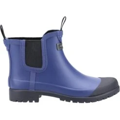 Cotswold Blenheim Plain Rubber Wellingtons Navy Blue