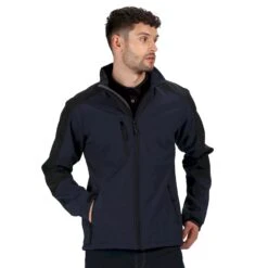 Regatta Reid Mens Softshell Wind Resistant Water Repellent Jacket (Black) -Hiking Shop k2bdee3ebe0cd0b0a496327f6c82d3c11
