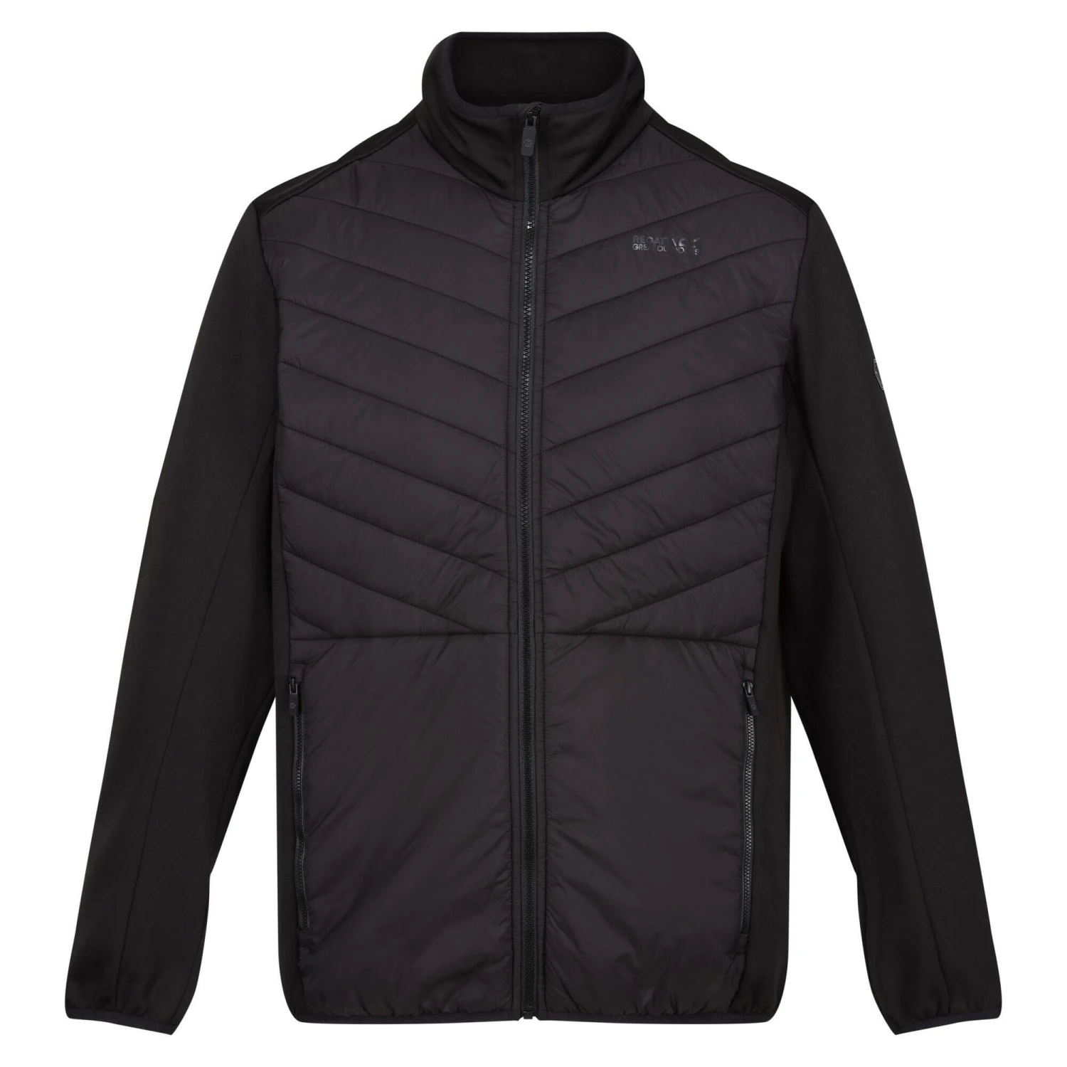 Regatta Mens Clumber Hybrid III Padded Jacket (Black) 1 Regatta Mens Clumber Hybrid III Padded Jacket (Black)