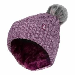 Ladies Ribbed Cuffed Pom Pom Bobble Beanie Hat With Fleece Lining 14 Ladies Ribbed Cuffed Pom Pom Bobble Beanie Hat With Fleece Lining -Hiking Shop k2f542134ee1e6914e6d2d2204755950f