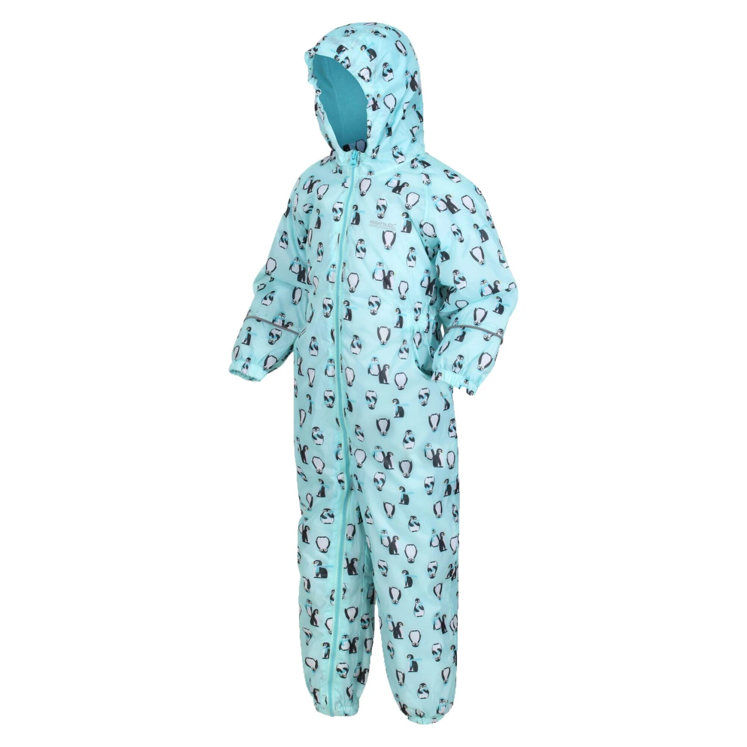 Regatta Childrens/Kids Printed Splat II Hooded Rainsuit (Sweet Lilac) 12 Regatta Childrens/Kids Printed Splat II Hooded Rainsuit (Sweet Lilac) - Image 12
