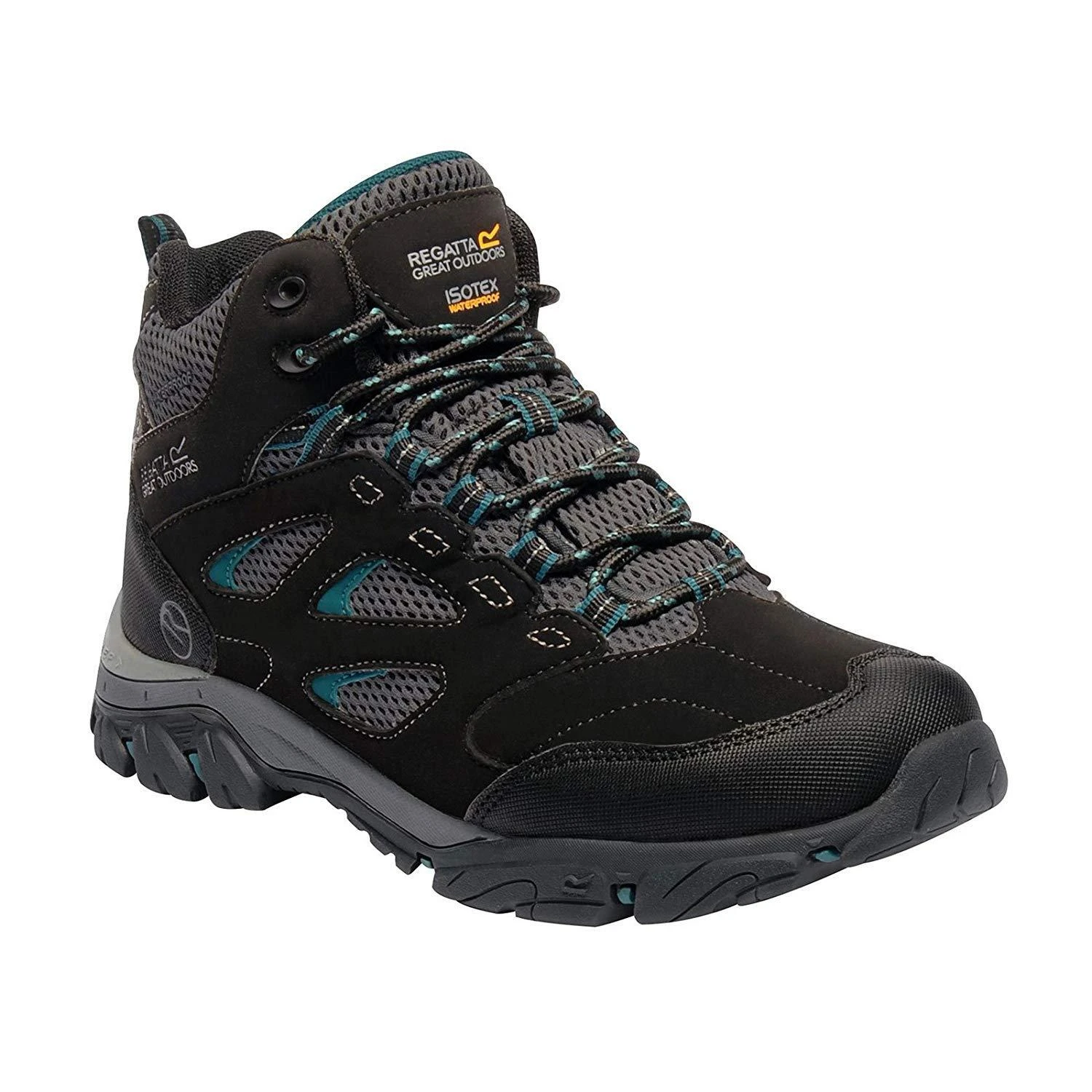 Regatta Womens/Ladies Holcombe IEP Mid Hiking Boots (Ash/Blue Opal) 4 Regatta Womens/Ladies Holcombe IEP Mid Hiking Boots (Ash/Blue Opal) - Image 4