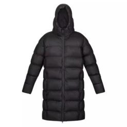 Regatta Mens Hallin Long Length Padded Jacket (Black)