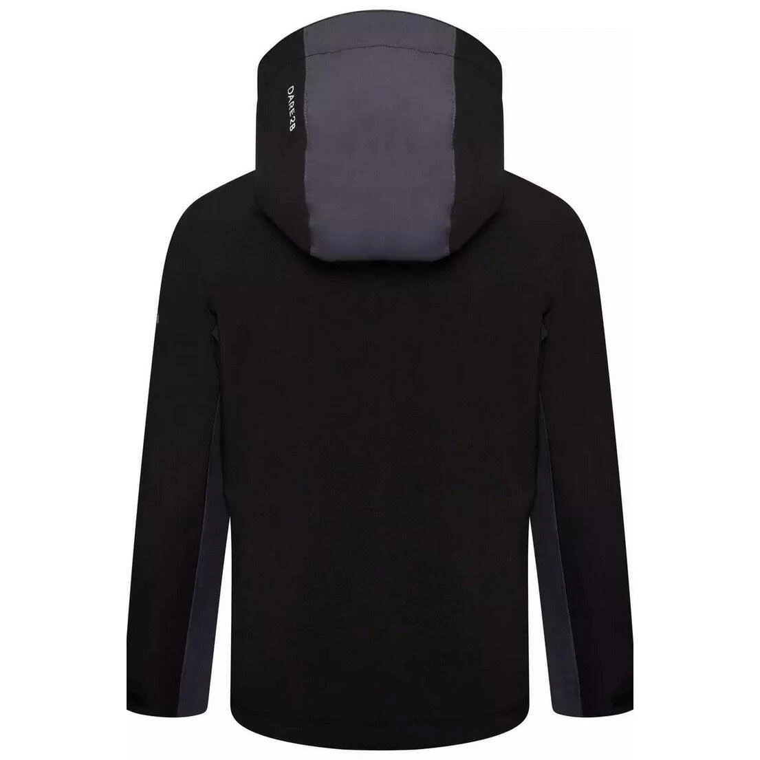 Dare 2b Childrens/Kids In The Lead II Waterproof Jacket (Black/Ebony Grey) 2 Dare 2b Childrens/Kids In The Lead II Waterproof Jacket (Black/Ebony Grey) - Image 2