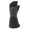 WEDZE KIDS’ WARM AND WATERPROOF SKI GLOVES 550 BLACK GREY