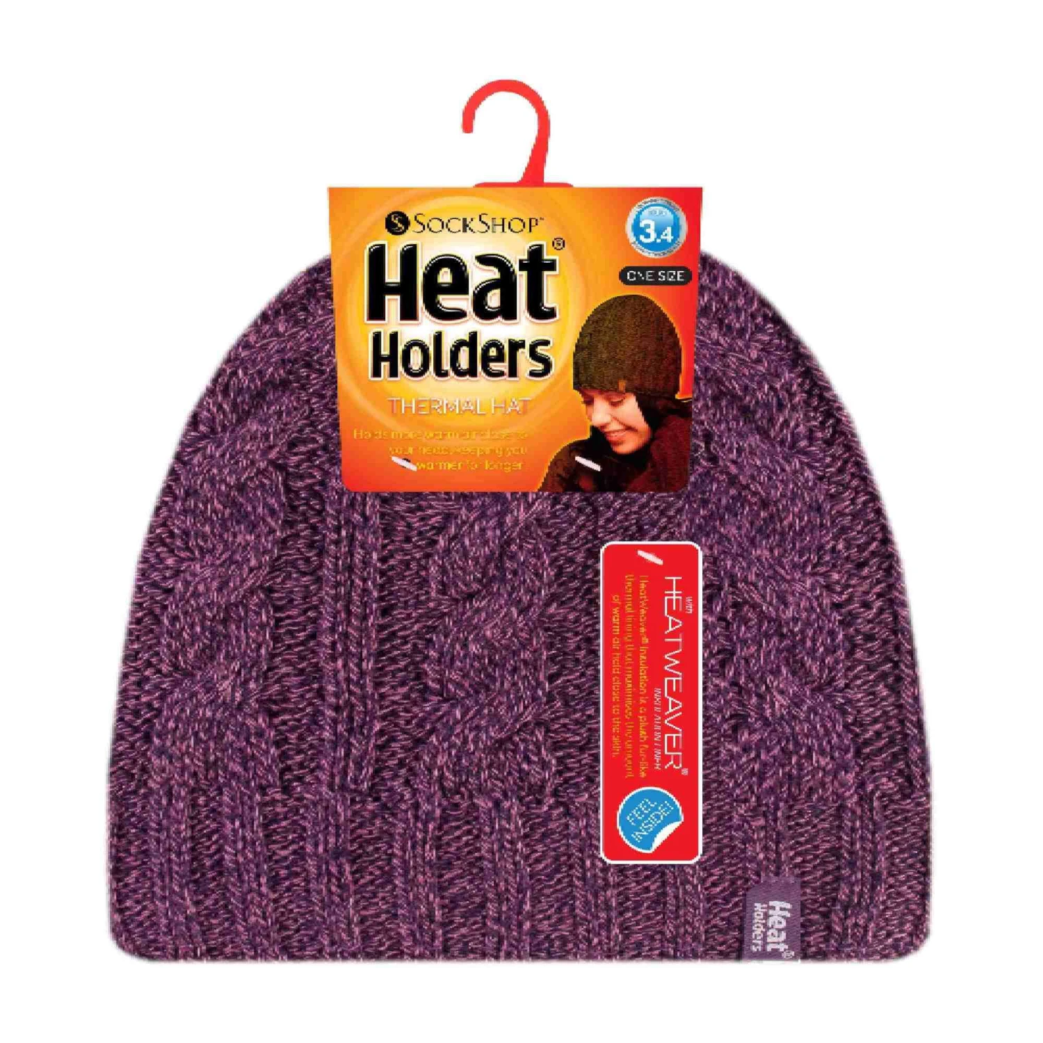 Ladies Cable Knit Fleece Lined 3.4 TOG Thermal Winter Hat 4 Ladies Cable Knit Fleece Lined 3.4 TOG Thermal Winter Hat - Image 4