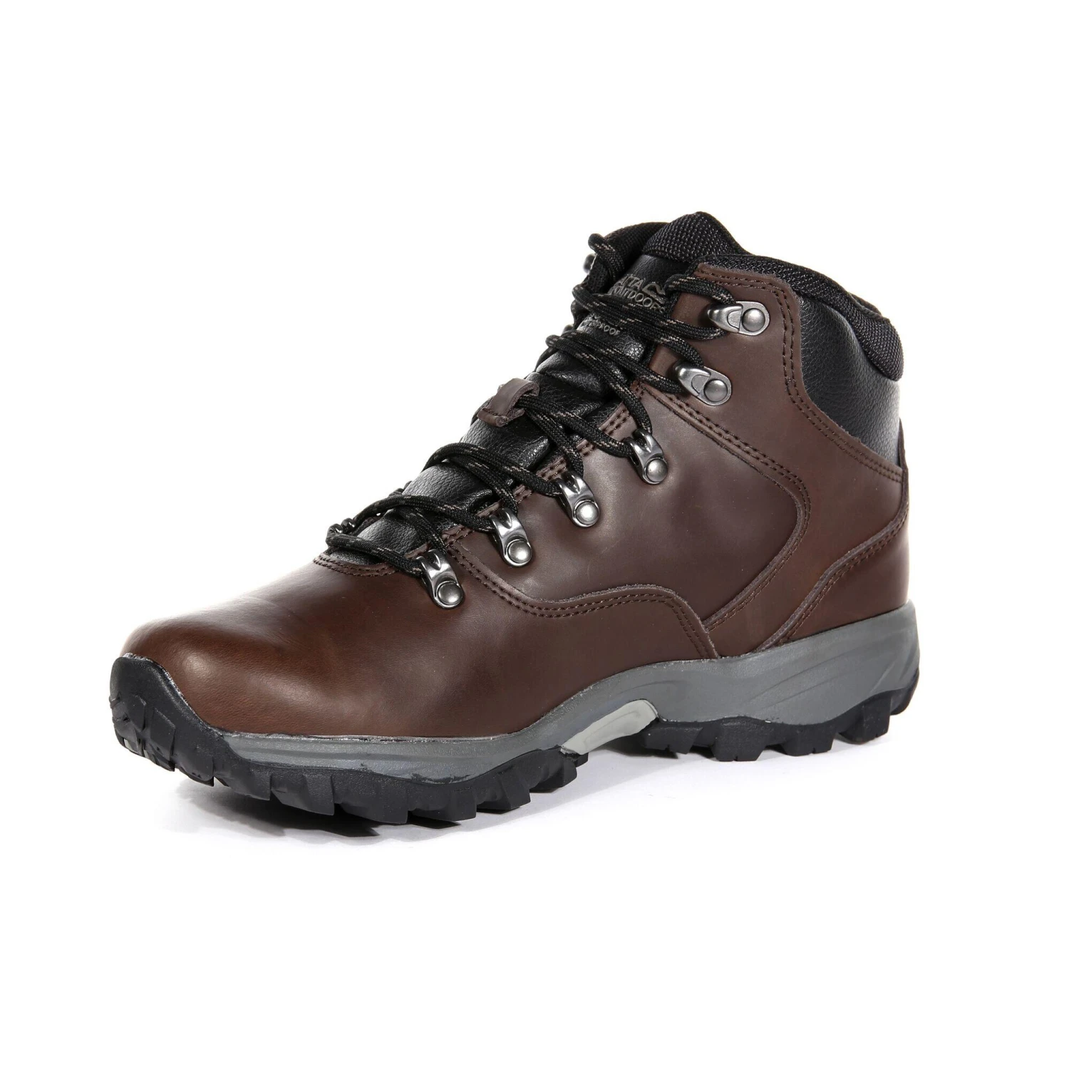 Regatta Great Outdoors Mens Bainsford Waterproof Leather Hiking Boots (Peat) 3 Regatta Great Outdoors Mens Bainsford Waterproof Leather Hiking Boots (Peat) - Image 3