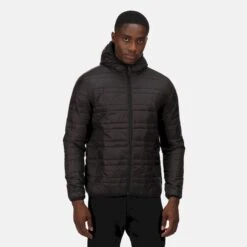 Regatta Mens Firedown Padded Jacket (Black) -Hiking Shop k459b1fc1f405e7cb1fafc7c523d1e789