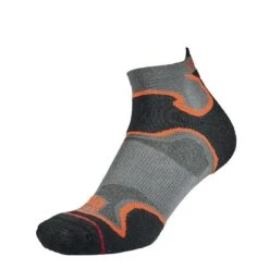 Mens Fusion Ankle Socks (Black/Orange)