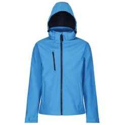 Regatta Mens Venturer Hooded Soft Shell Jacket (Black/Classic Red) -Hiking Shop k48ab50dc4d1c1434e58ae61158cda99a