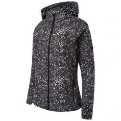 Dare 2b Womens/Ladies Far Out Dotted Soft Shell Jacket (Black/White) -Hiking Shop k49f74ecf83eb7cb705f66094b9a04142