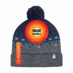 Mens Thin Knit Fleece Lined Pom Pom Hat | Patterned | For Winter -Hiking Shop k4d141777f3215454466575786d9b9abd