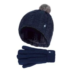 Girls Bobble Pom Pom Thermal Hat And Gloves Set -Hiking Shop k4f3bc0c2583a7e30b7abcdad13914048