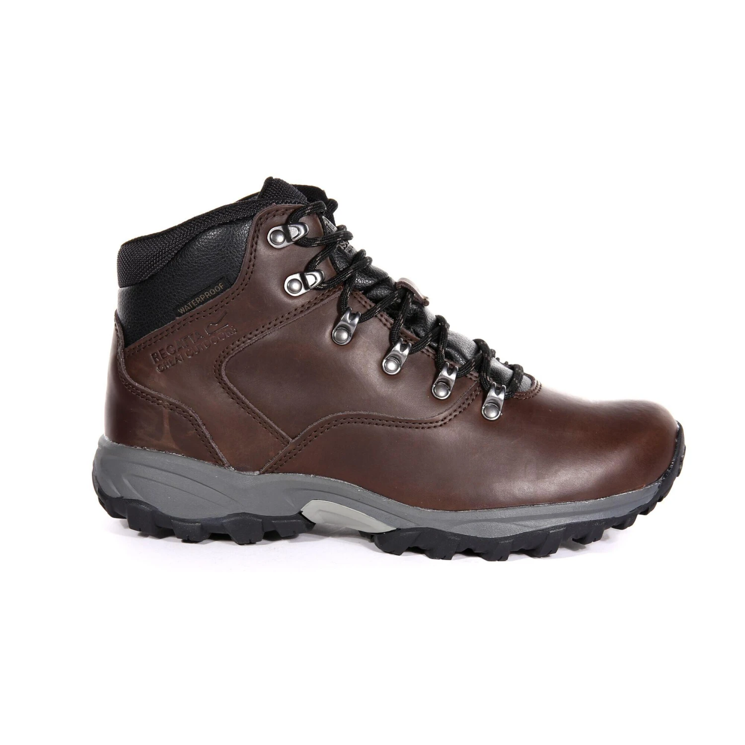 Regatta Great Outdoors Mens Bainsford Waterproof Leather Hiking Boots (Peat) 1 Regatta Great Outdoors Mens Bainsford Waterproof Leather Hiking Boots (Peat)