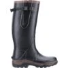 Cotswold Compass Plain Rubber Wellingtons BLACK