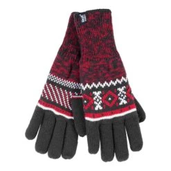 Mens Nordic Fairisle Knitted Fleece Lined Winter Thermal Gloves -Hiking Shop k50de0e38dfe935a97be86e43d4e1428e