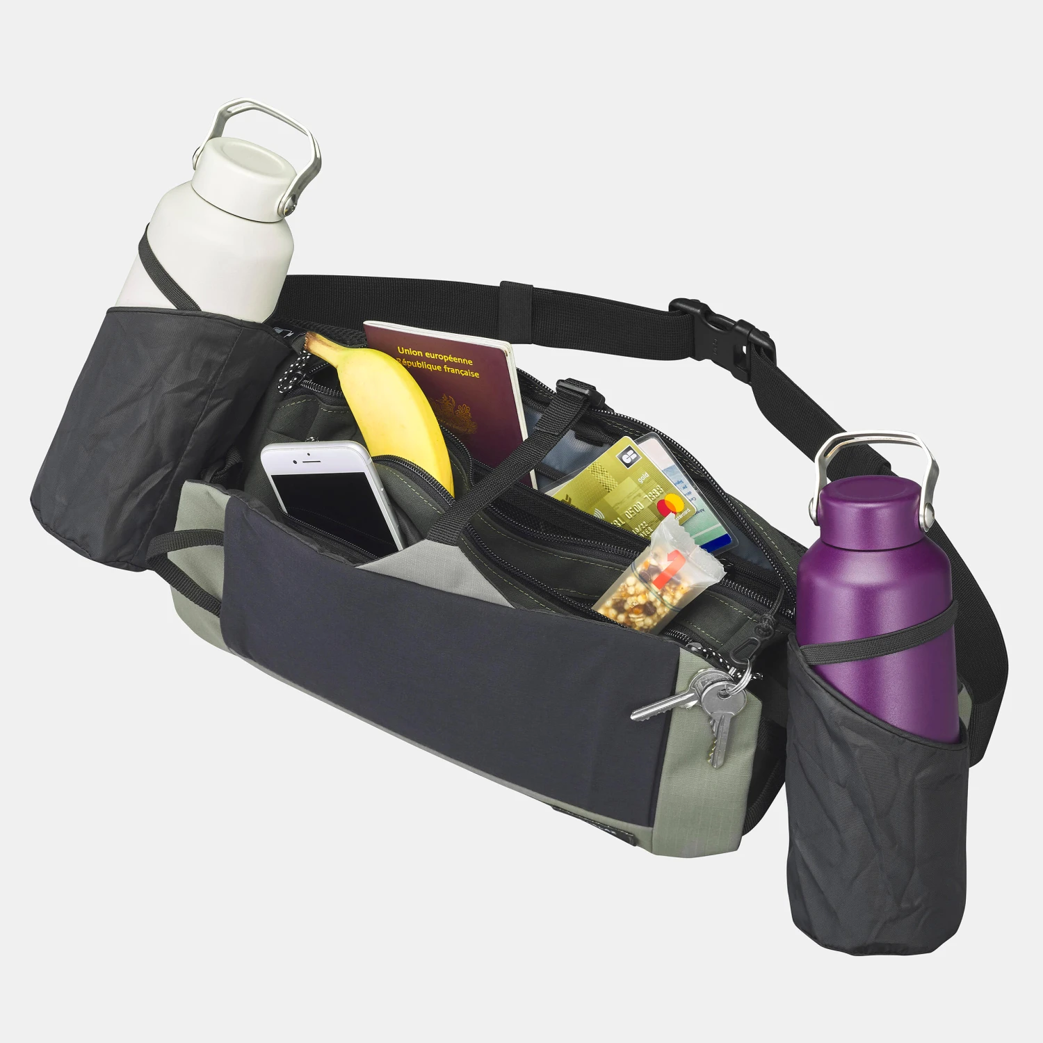 BUM BAG TRAVEL 7 L BLACK 12 BUM BAG TRAVEL 7 L BLACK - Image 12