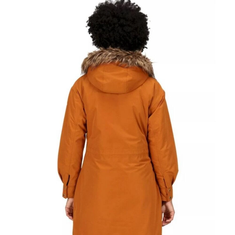 Regatta Womens/Ladies Shiloh Faux Fur Trim Parka (Black) 13 Regatta Womens/Ladies Shiloh Faux Fur Trim Parka (Black) - Image 13