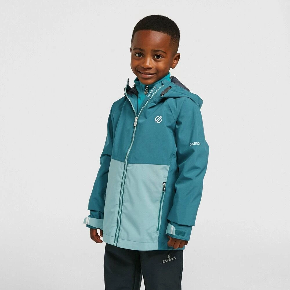 Dare 2b Childrens/Kids In The Lead II Waterproof Jacket (Black/Ebony Grey) 10 Dare 2b Childrens/Kids In The Lead II Waterproof Jacket (Black/Ebony Grey) - Image 10