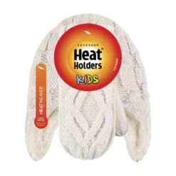 Girls Cable Knitted Design Bobble Trapper Hat And Mittens Set -Hiking Shop k57f9e7f2e44c4bce1dd6dd1297fbbb52