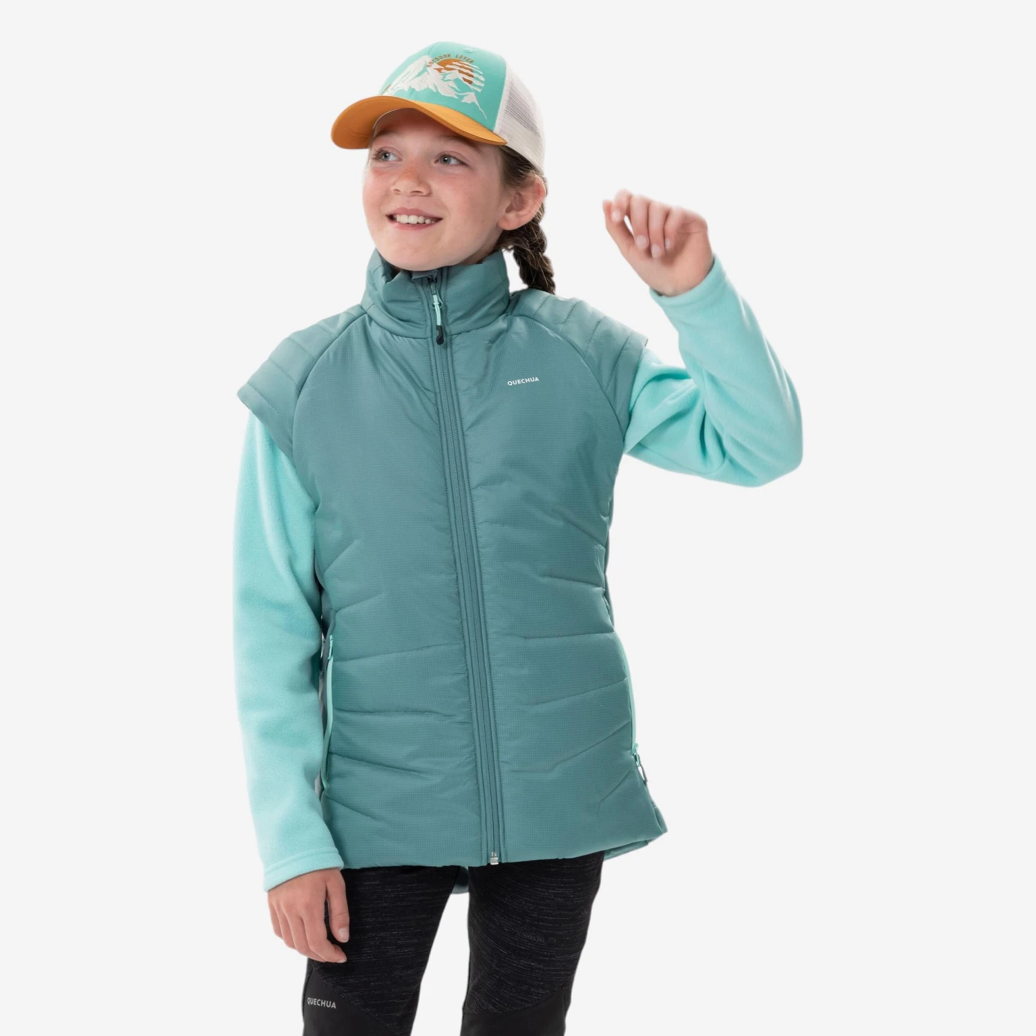 Quechua KIDS’ PADDED HIKING GILET - HYBRID AGED 7-15 10 Quechua KIDS’ PADDED HIKING GILET - HYBRID AGED 7-15 - Image 10