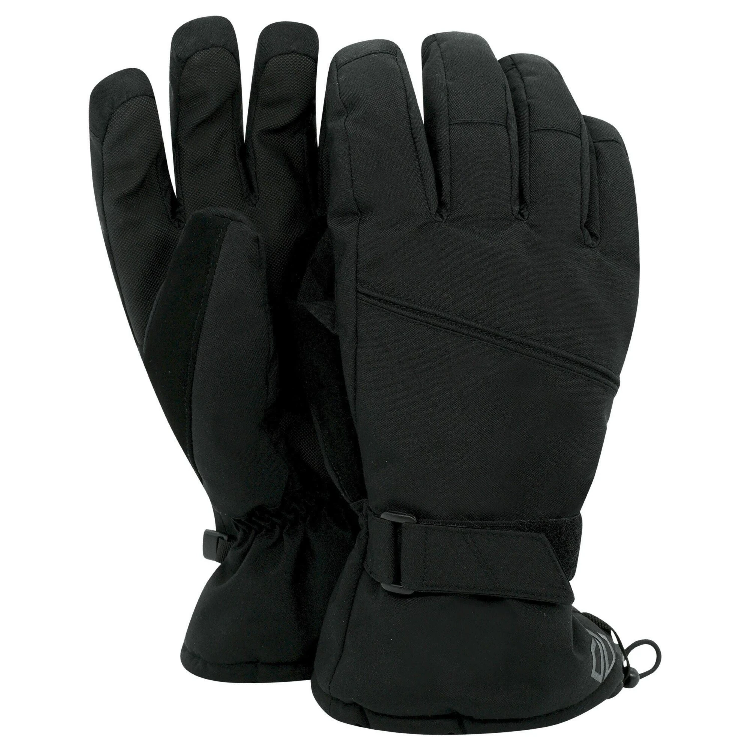 Regatta Unisex Adult Hand In Waterproof Ski Gloves (Black) 1 Regatta Unisex Adult Hand In Waterproof Ski Gloves (Black)