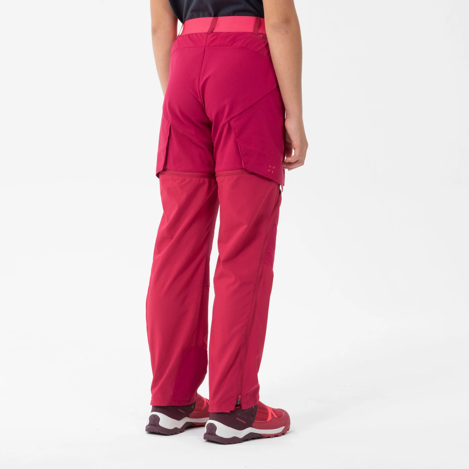 Quechua Kids’ Modulable Hiking Trousers MH500 Raspberry 7 5 Quechua Kids’ Modulable Hiking Trousers MH500 Raspberry 7 - Image 5