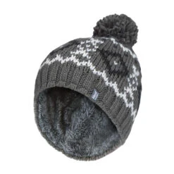 Mens Fleece Lined Thermal Winter Warm Beanie Bobble Hat With Pom Pom -Hiking Shop k658d0a47e7eaff118d55a1103a24320e