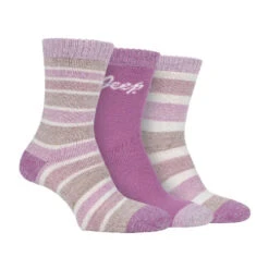 Jeep 3 Pairs Ladies Performance Heavy Duty Cushioned Hiking Boot Socks