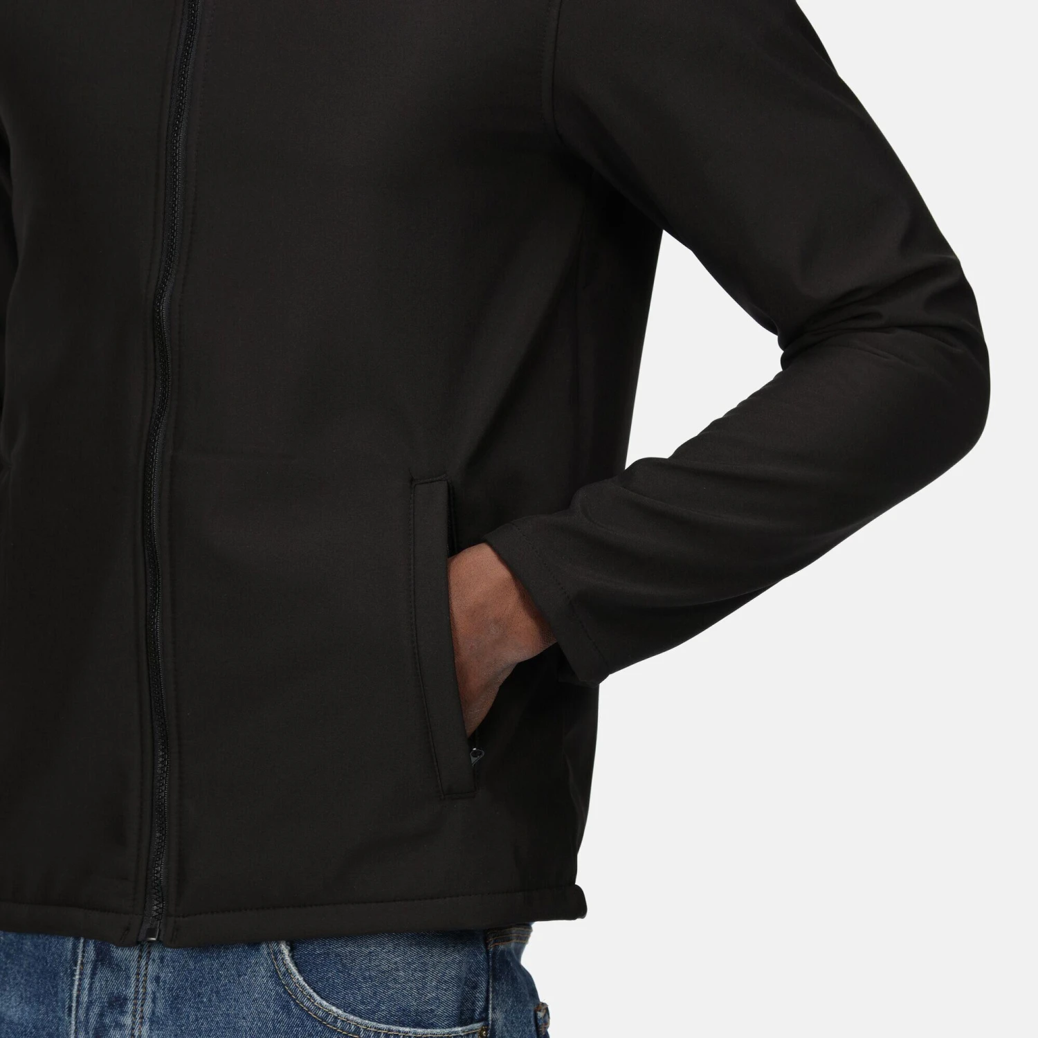 Regatta Mens Eco Ablaze Soft Shell Jacket (Black) 3 Regatta Mens Eco Ablaze Soft Shell Jacket (Black) - Image 3