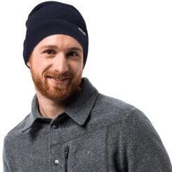 Jack Wolfskin Rib Knitted Beanie One Size Night Blue -Hiking Shop k71ad61d66454836600a3e6aa711d0560
