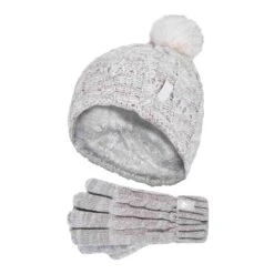 Girls Bobble Pom Pom Thermal Hat And Gloves Set -Hiking Shop k7419a70d111263c282ea6e41316c6b18