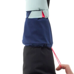 WEDZE KIDS’ WARM AND WATERPROOF SKI GLOVES 550 BLACK GREY -Hiking Shop k74550416c5d2d84653b2b2f1e89eebde