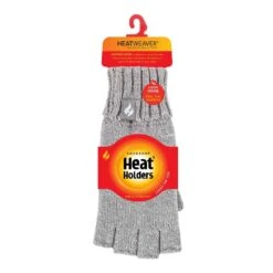 Ladies Solid Knitted Fleece Lined Thermal Fingerless Gloves -Hiking Shop k766fdc8c6abe496a01fcc36ee9eaf09a