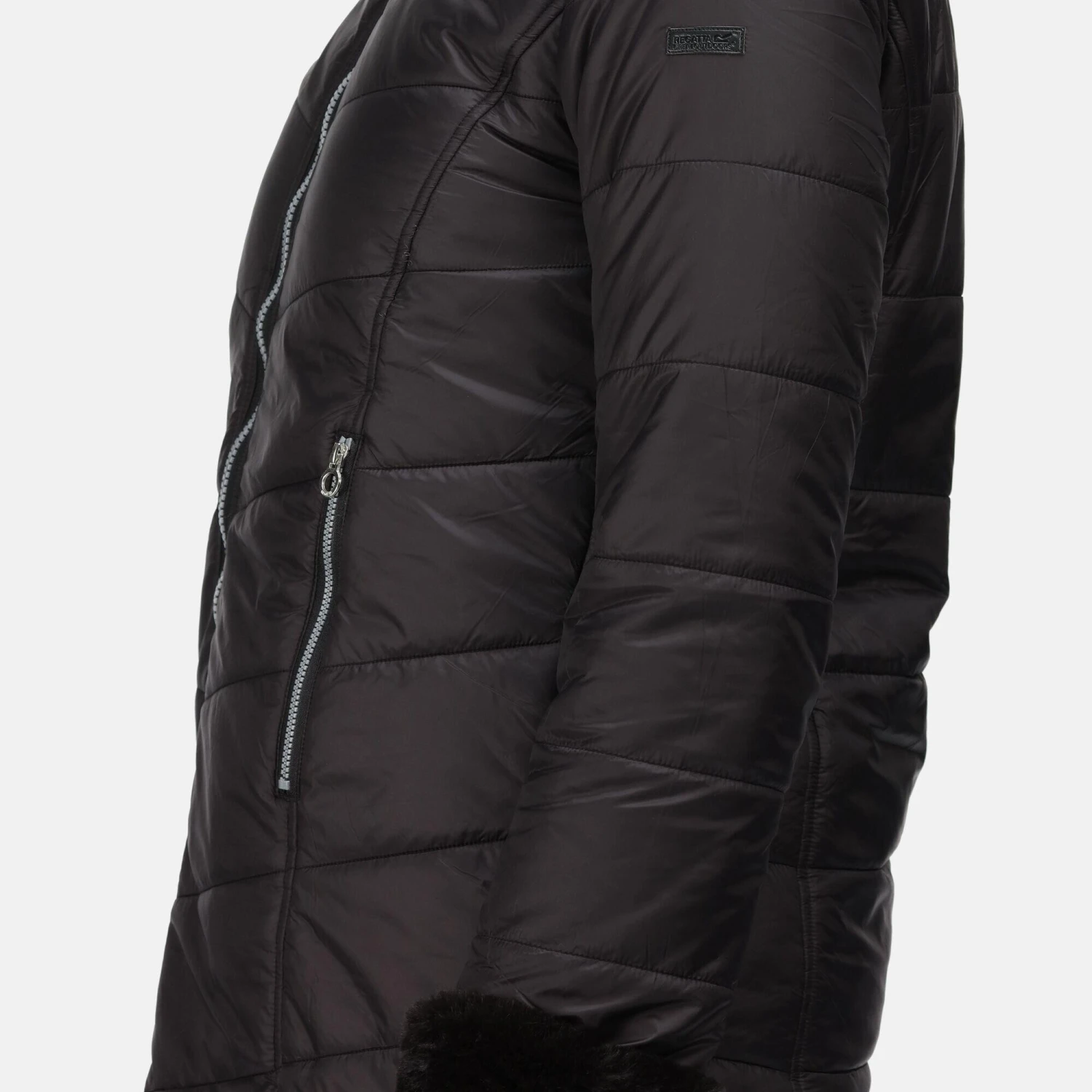 Regatta Womens/Ladies Charlize Insulated Parka (Black) 2 Regatta Womens/Ladies Charlize Insulated Parka (Black) - Image 2