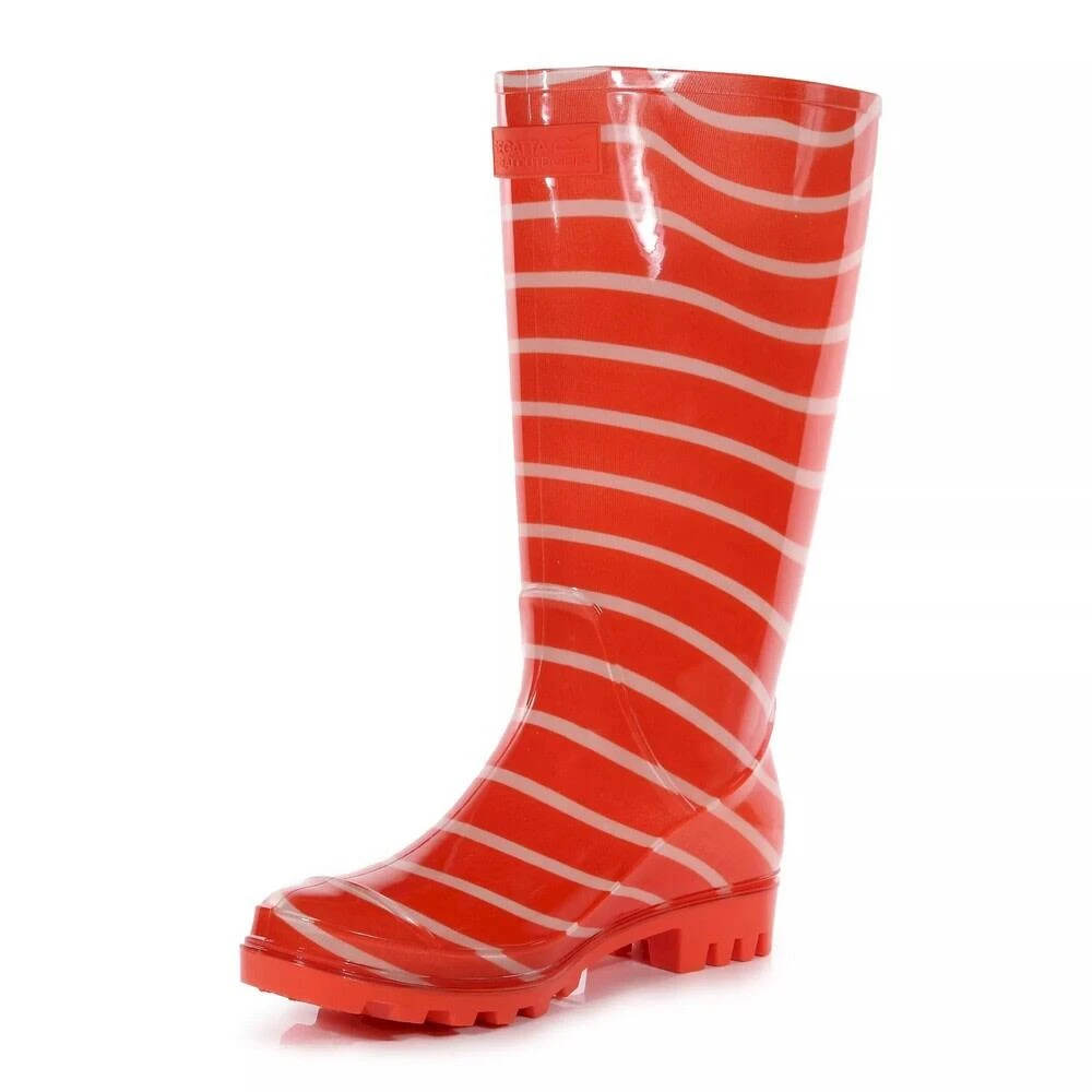 Regatta Womens/Ladies Wenlock Striped Wellington Boots (Crayon) 3 Regatta Womens/Ladies Wenlock Striped Wellington Boots (Crayon) - Image 3