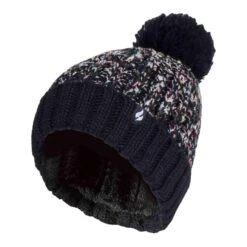 Ladies Thermal Winter Bobble Hat With Extra Large Pom Pom