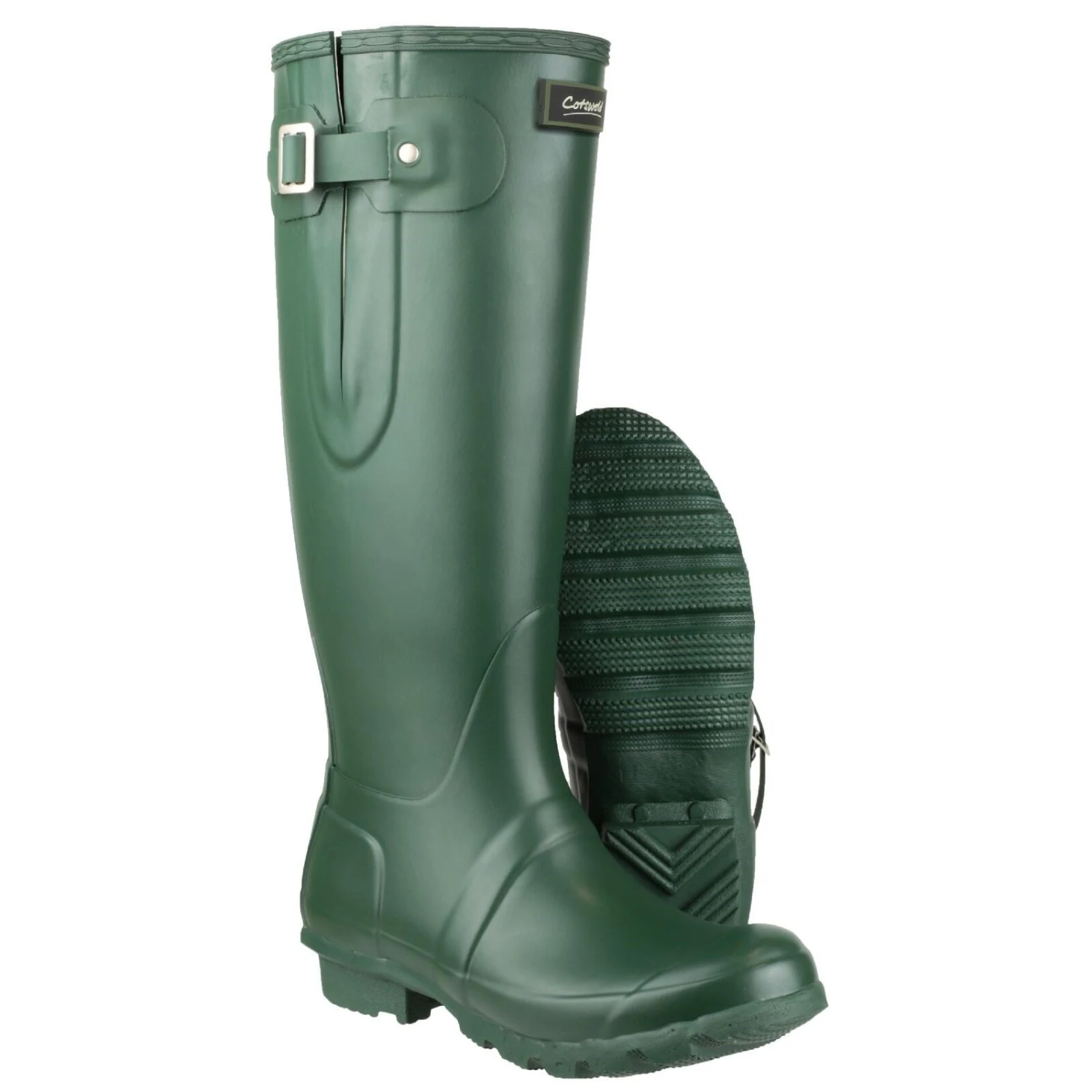 Cotswold Windsor Welly Plain Rubber Wellingtons GREEN 4 Cotswold Windsor Welly Plain Rubber Wellingtons GREEN - Image 4