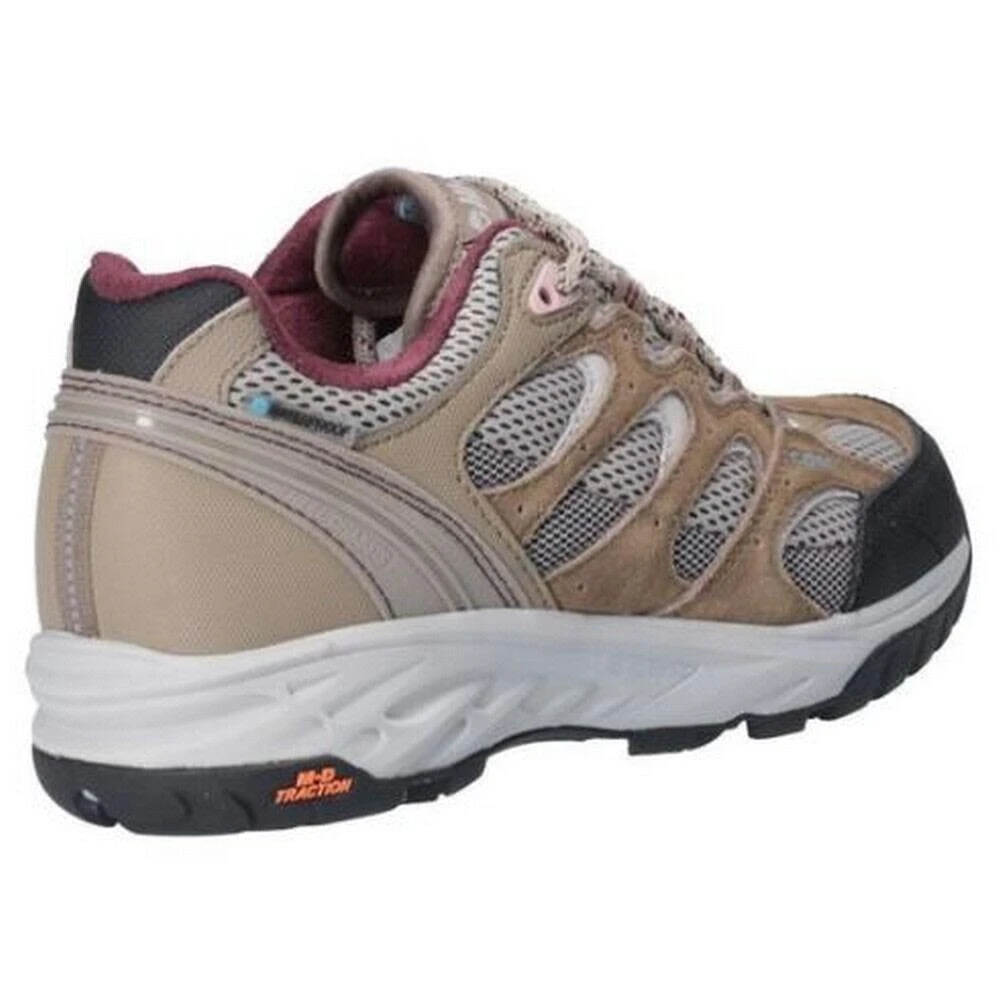 Hi-Tec Womens/Ladies WildFire Low I Waterproof Walking Shoes (Taupe/Warm Grey/Grape 2 Hi-Tec Womens/Ladies WildFire Low I Waterproof Walking Shoes (Taupe/Warm Grey/Grape - Image 2